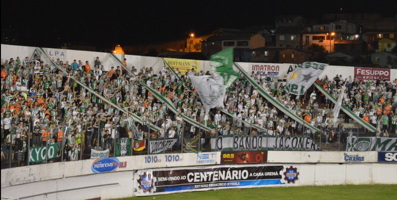 Torcidas Mancha Verde e Loucos da Papada lado a lado pelo Ju. (Foto: Lucas Gabriel Cardoso)