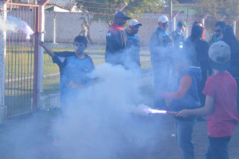 Gurizada fez a festa com a classificação. (Foto: Lucas Gabriel Cardoso)