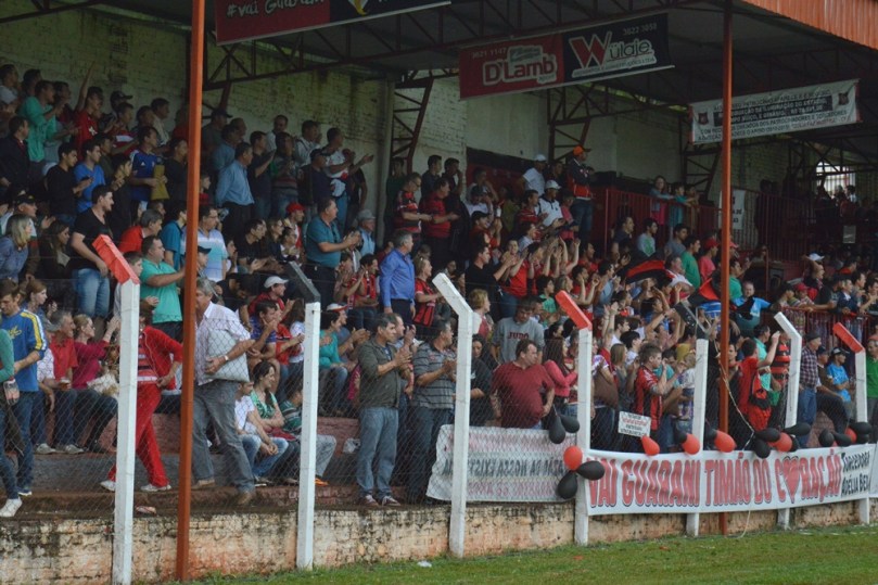 Torcida aplaudiu de pé a bravura do Guarani. (Foto: Lucas Gabriel Cardoso)